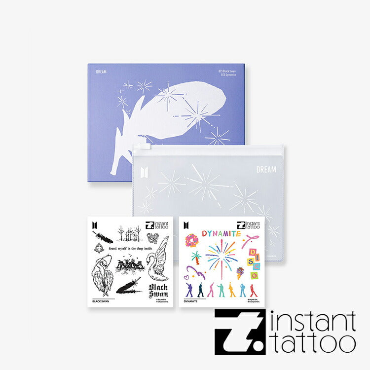 【BTS正式ライセンス商品】 BTS Music Theme Dream Set 2種×2枚入り インスタント タトゥーシール バンタン