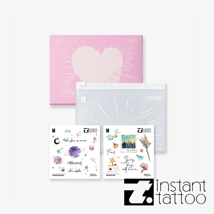 【BTS正式ライセンス商品】 BTS Music Theme Forever Set 2種×2枚入り インスタント タトゥーシール 防弾少年団 バンタン