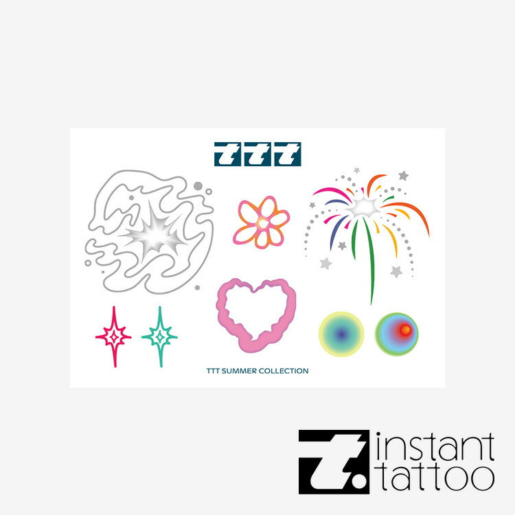インスタント 23SS新作 TTTシリーズ サマーフェスティバル (Summer Festival) タトゥーステッカー タトゥーシール