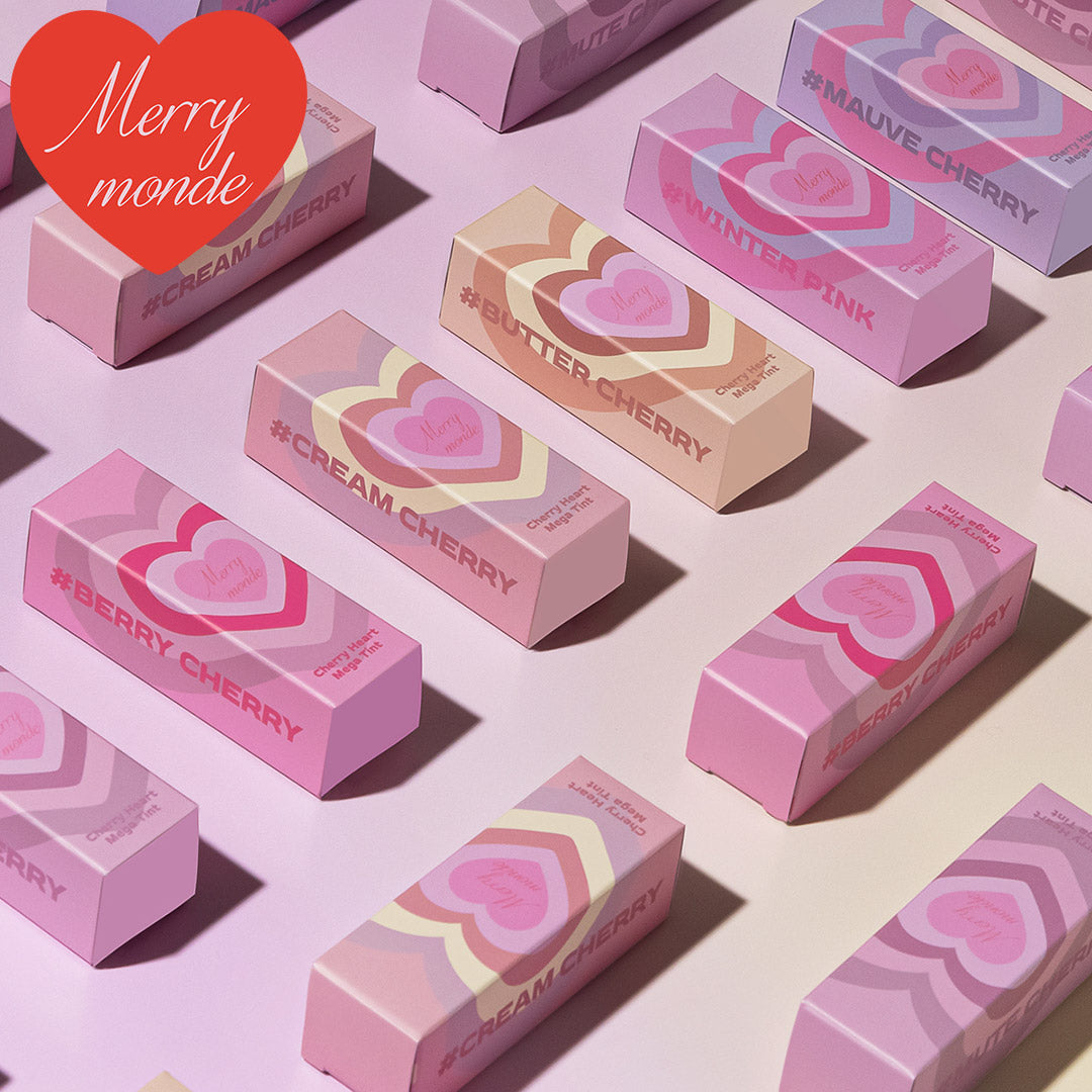 【使用期限間近】【国内配送】 Merry monde(メリーモンド) : 2023 S/S チェリーハート メガ ティント 5g Cherry Heart Mega Tint ティント 【国内配送:ネコポス】