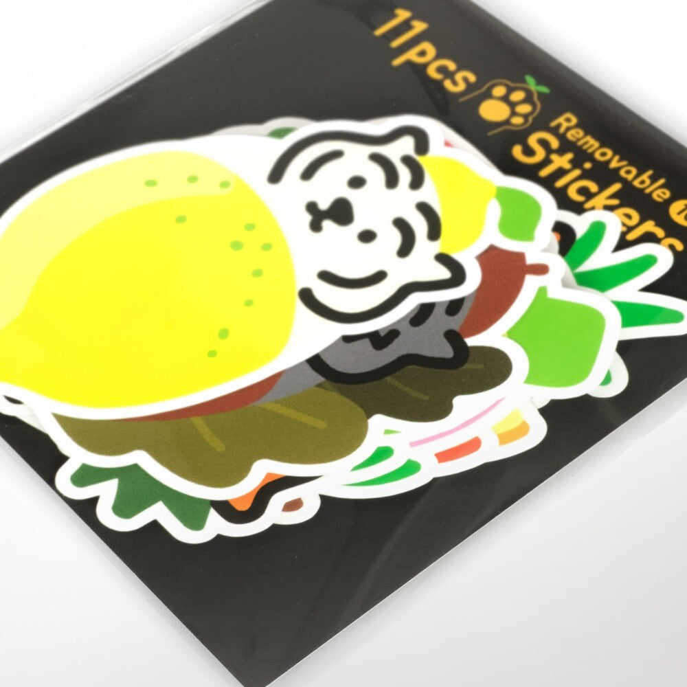 ★国内配送★ MUZIK TIGER(ムジークタイガー):11PCS REMOVABLE STICKER 10 リムーバブルステッカー ステッカー【国内配送:ネコポス】