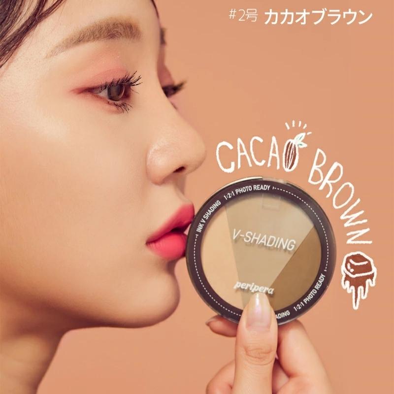 【国内からネコポス配送】 peripera INK V SHADING #1 Almond Brown peripera ペリペラ パウダーシェーディング 【国内配送:ネコポス】