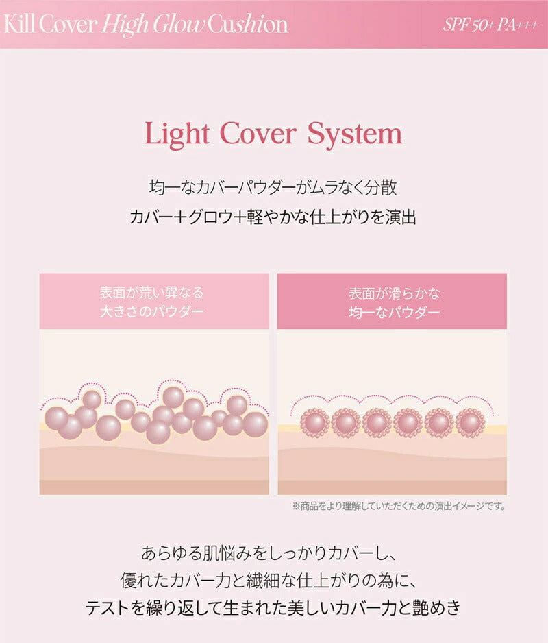 【国内からネコポス配送】 CLIO KILL COVER HIGH GLOW CUSHION (SPF50+ PA+++) クリオ カバーハイグロー クッション #2 ランジェリー #3 リネン #4 ジンジャー クッションファンデ ファンデーション 【国内配送：ネコポス】