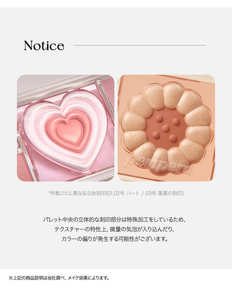 【国内からネコポス配送】 peripera PURE BLUSHED SUNSHINE CHEEK (薬菓) #3 HONEY BROWN ペリペラ パウダーチーク コーラルカラー ヌーディーカラー 【国内配送：ネコポス】