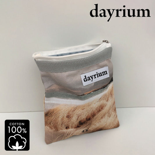 dayrium(デイリウム) ジッパーポーチ 縦型 / ジンジャー Zipper Pouch K-POUCH