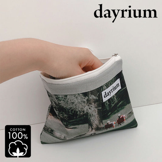 dayrium(デイリウム) ジッパーポーチ 横型 / 今ここに K-POUCH