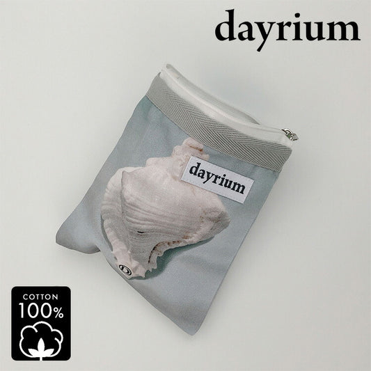 dayrium(デイリウム) ジッパーポーチ 縦型 / シェル K-POUCH