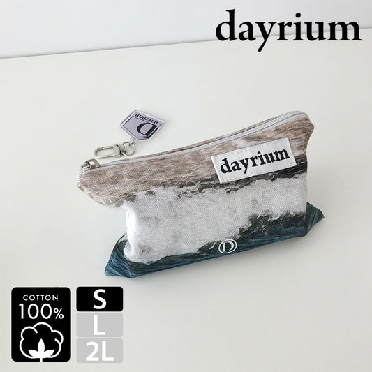 dayrium(デイリウム) Sサイズ ジッパーポーチS 横型 / カンヌンサンド K-POUCH