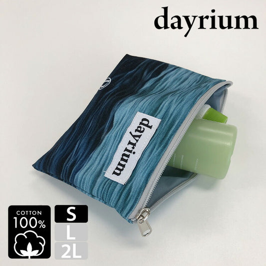 dayrium(デイリウム) Sサイズ ジッパーポーチS 横型 / カンヌンサンドウェーブ K-POUCH