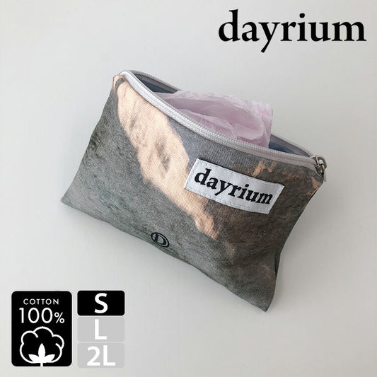 dayrium(デイリウム) Sサイズ ジッパーポーチS 横型 / ウェーバーグリーン K-POUCH